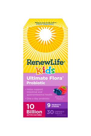 Renew Life® Ultimate Flora® Kids Probiotic, 10 Billion Active Cultures 30s