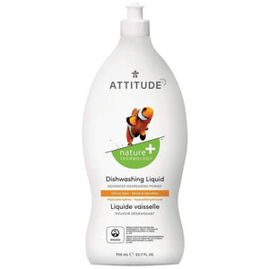 Attitude Nature+ Dishwashing Liquid Citrus Zest 700ml