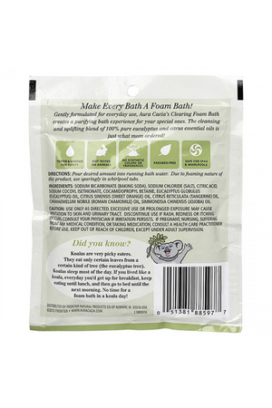 Aura Cacia Clearing Eucalyptus Kids Foam Bath 2.5 oz.