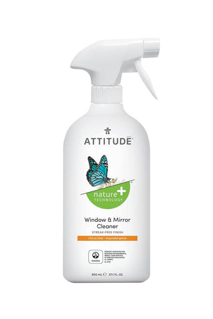 Attitude Nature+ Window & Mirror Cleaner Citrus Zest 800ml