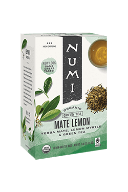 Numi Mate Lemon Green Tea 18ct