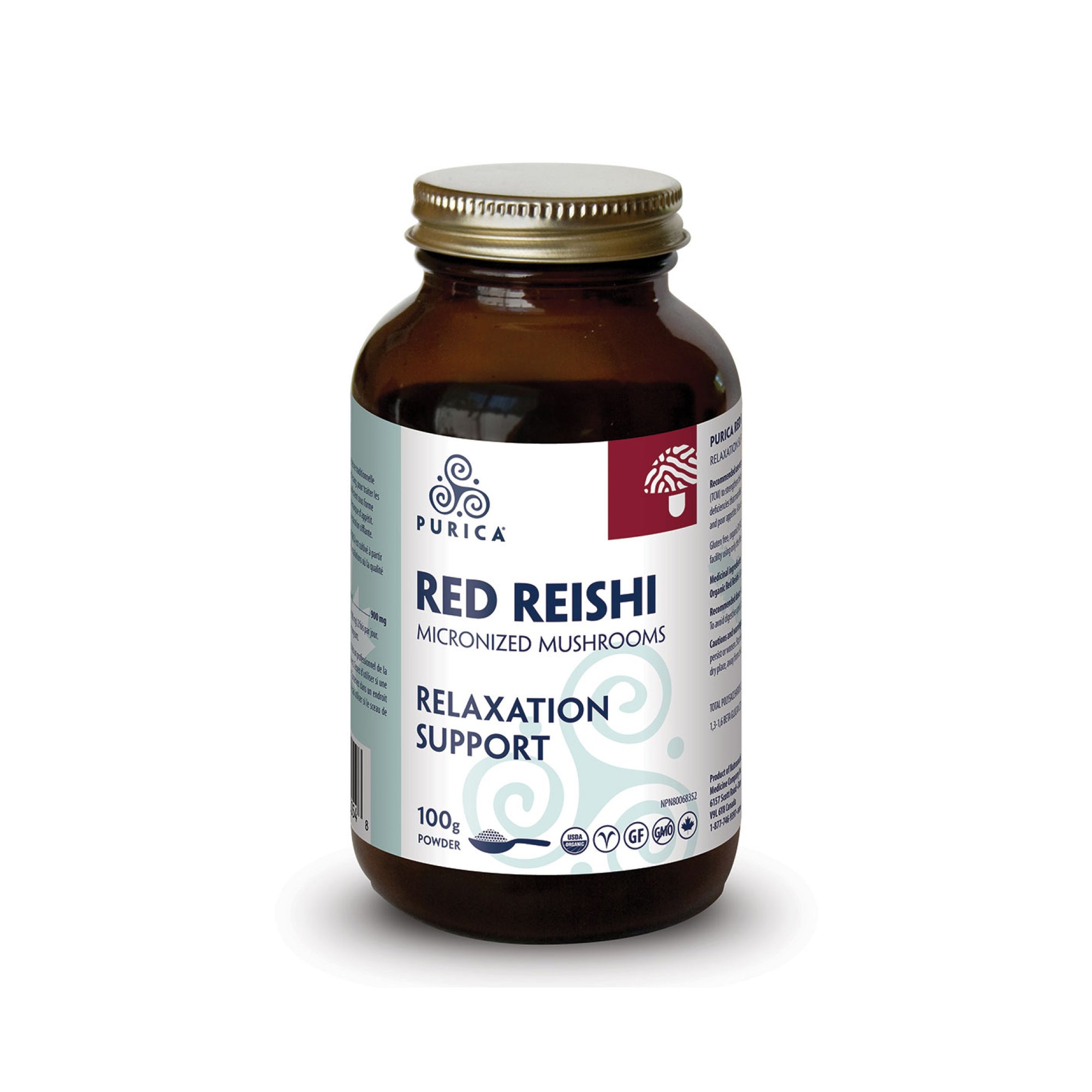 Purica Organic Red Reishi Powder 100g