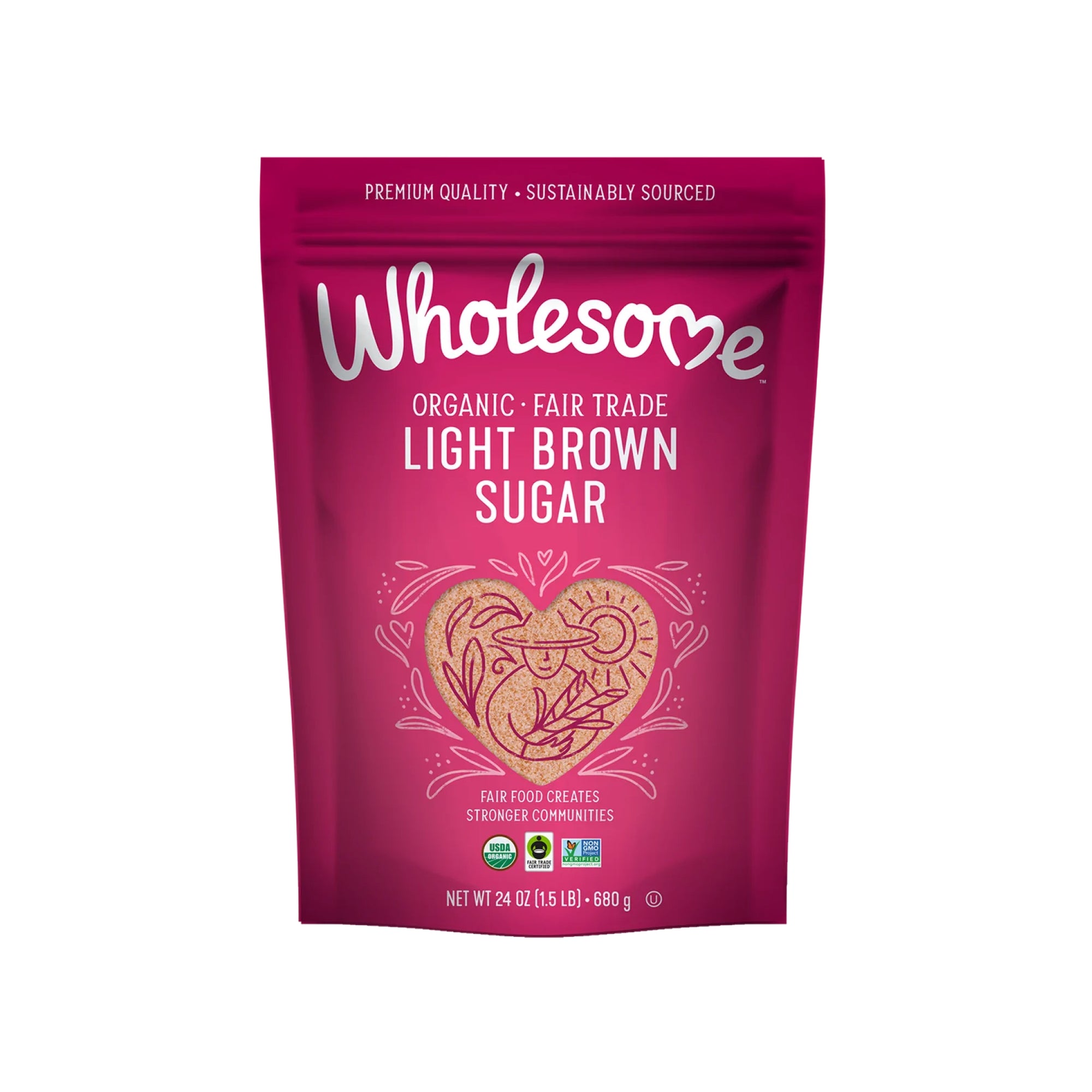 Wholesome Sweeteners Organic Light Brown Sugar 680g