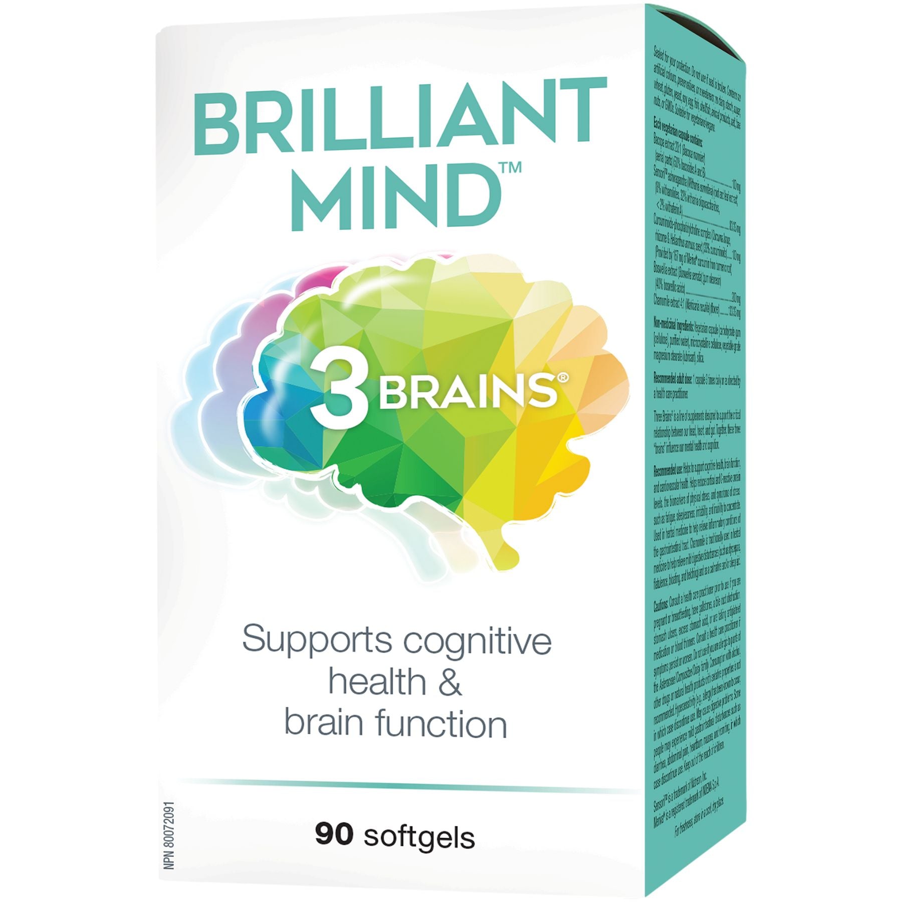 3 Brains Brilliant Mind Softgels 90s