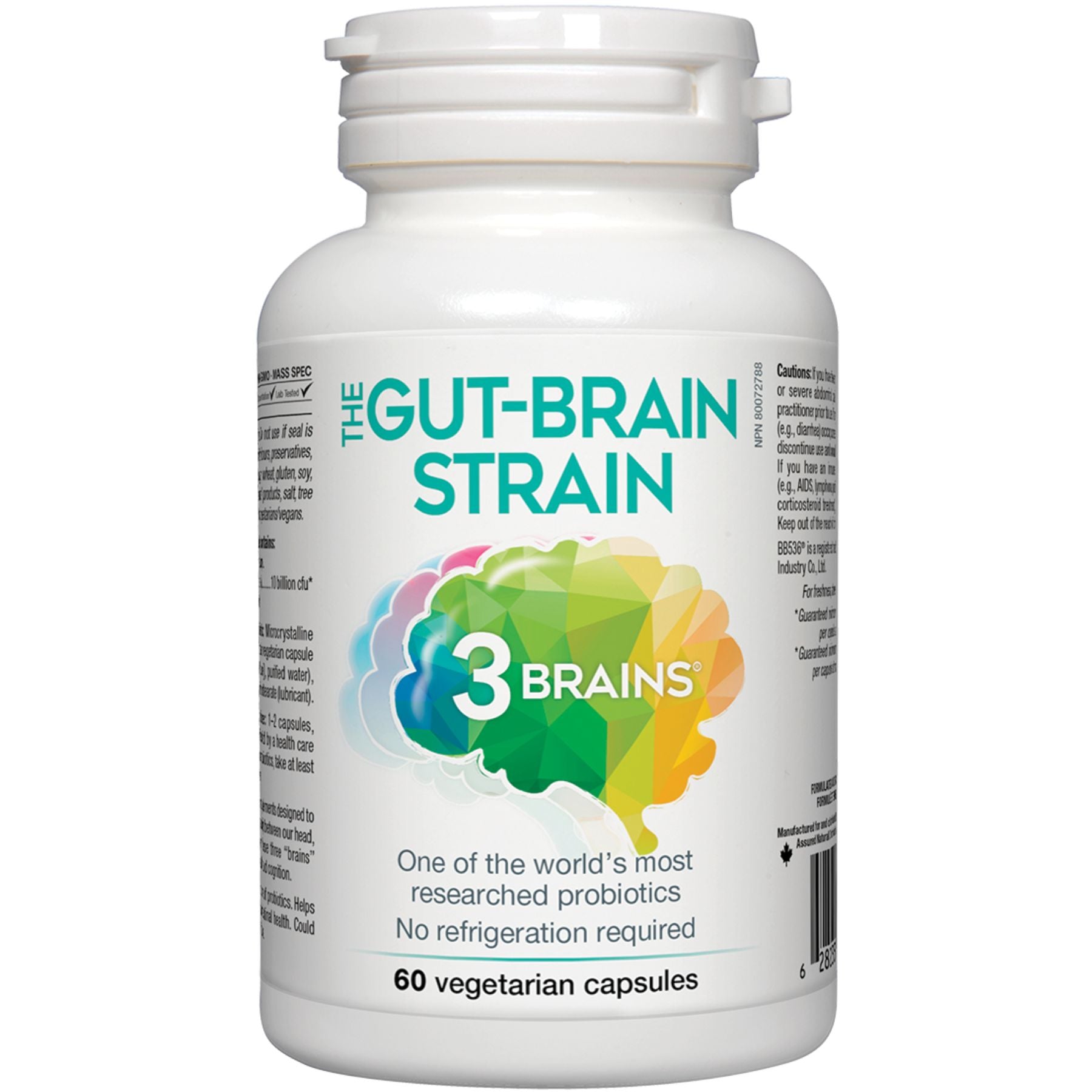 3 Brains The Gut-Brain Strain Probiotic 60s