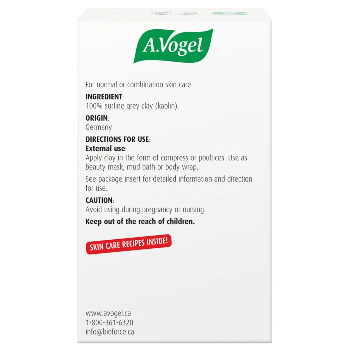 A.Vogel Green Clay 900g