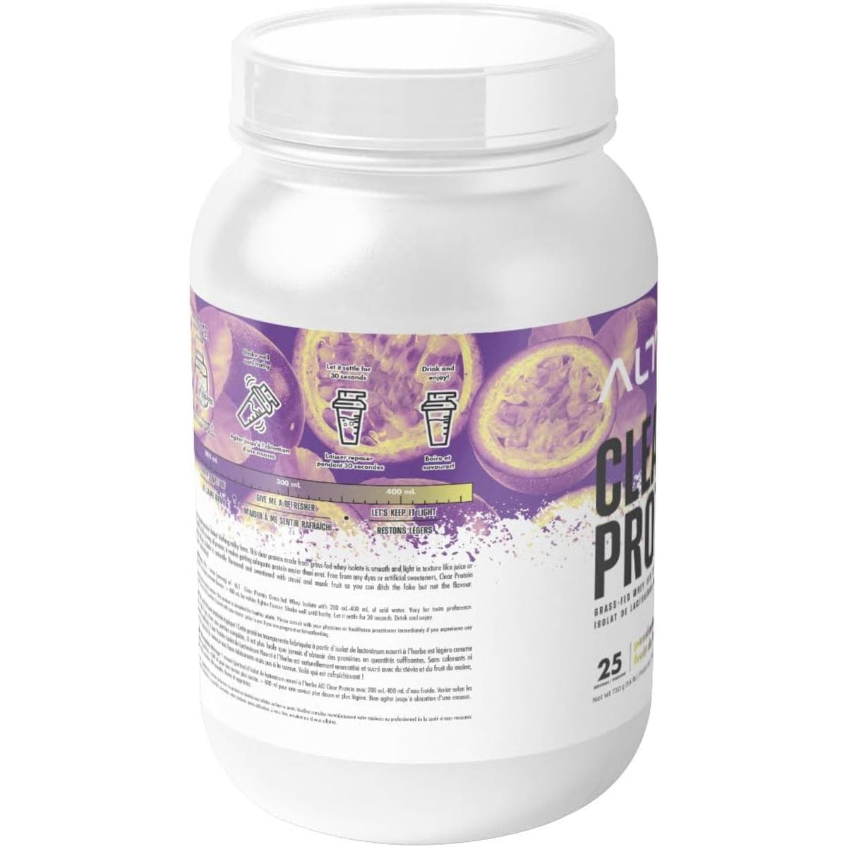ALT Nutrition Clear Protein Grass-Fed Whey Isolate Passionfruit 613g