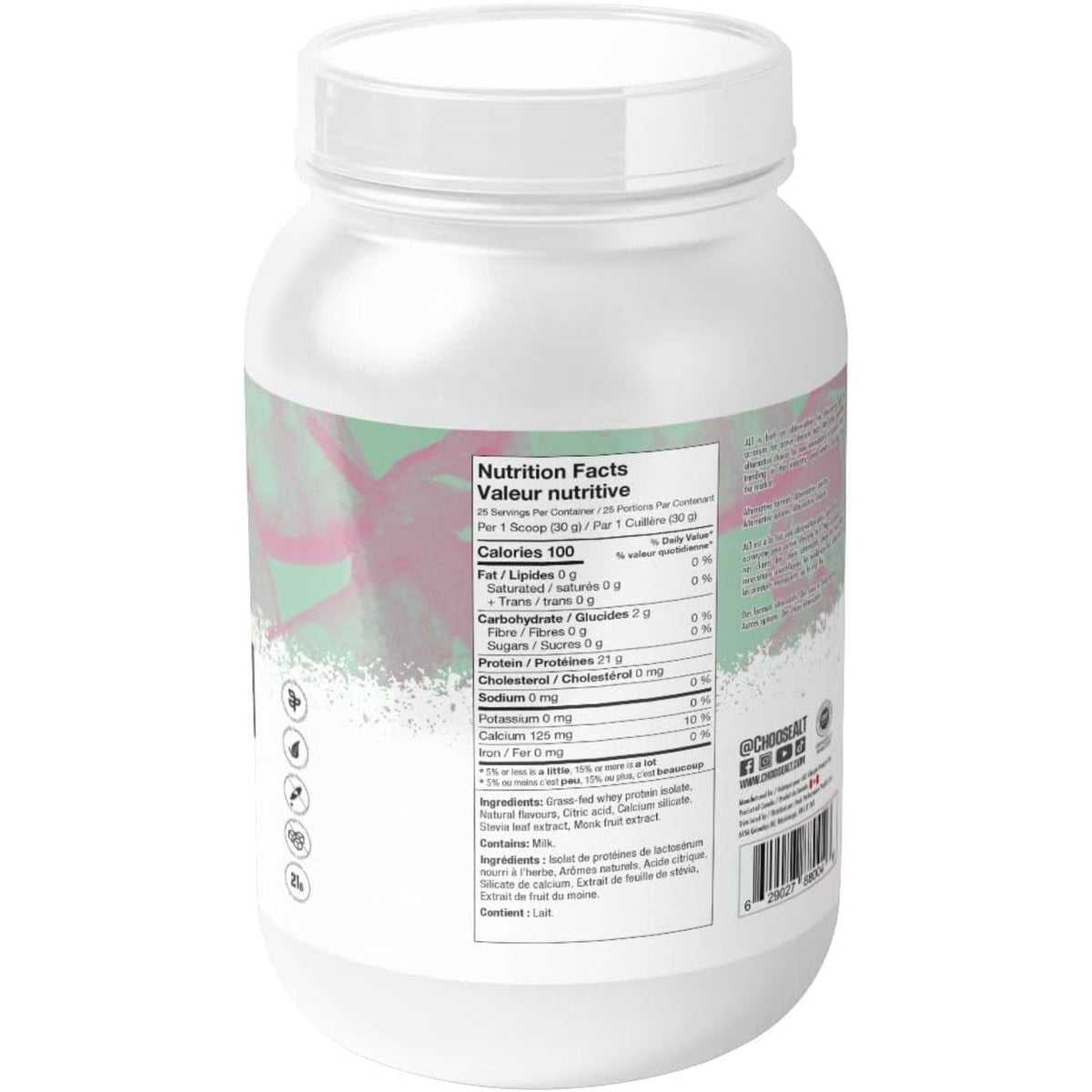 ALT Nutrition Clear Protein Grass-Fed Whey Isolate Watermelon Strawberry 613g