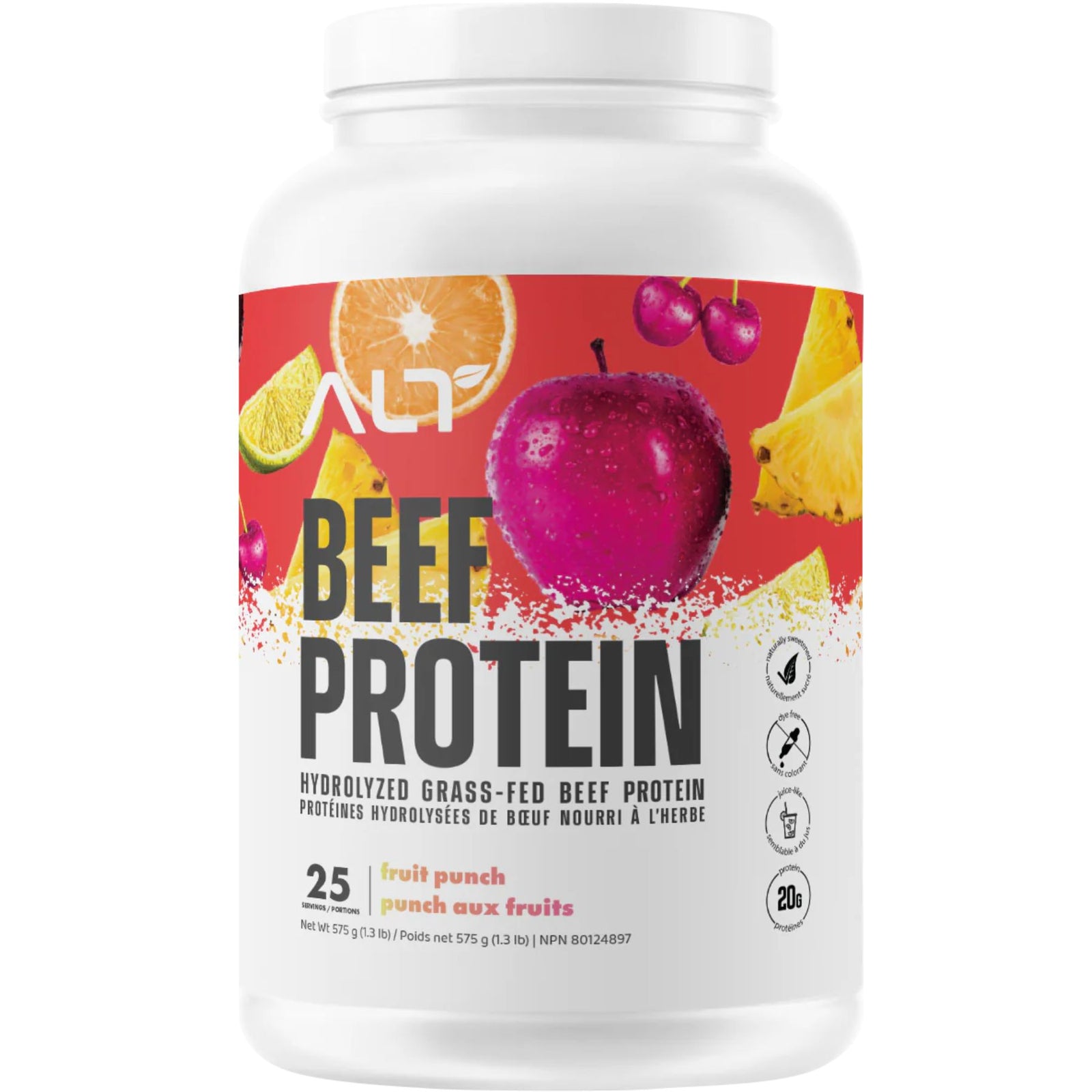 ALT Nutrition Grass-fed Beef Protein Isolate Fruit Punch 575g