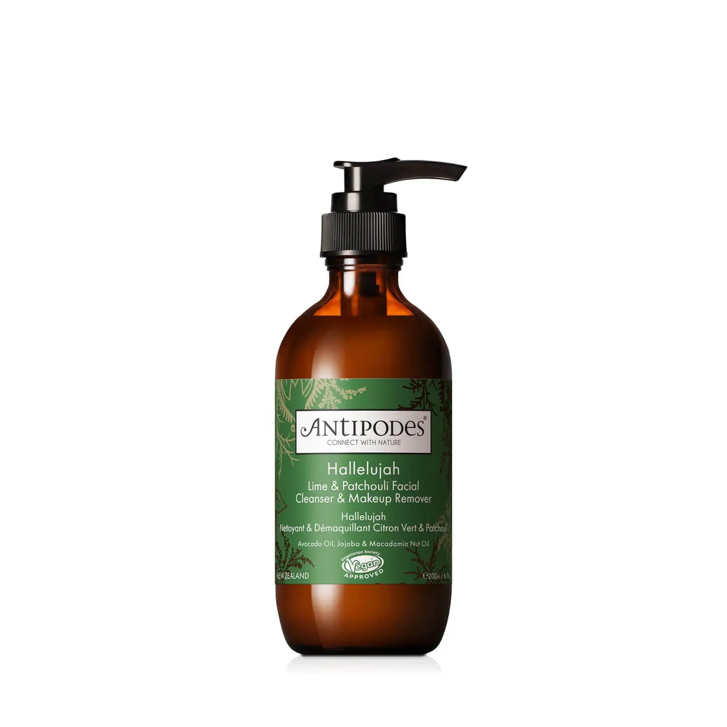 Antipodes Hallelujah Lime and Patchouli Cleanser & Makeup Remover 200ml