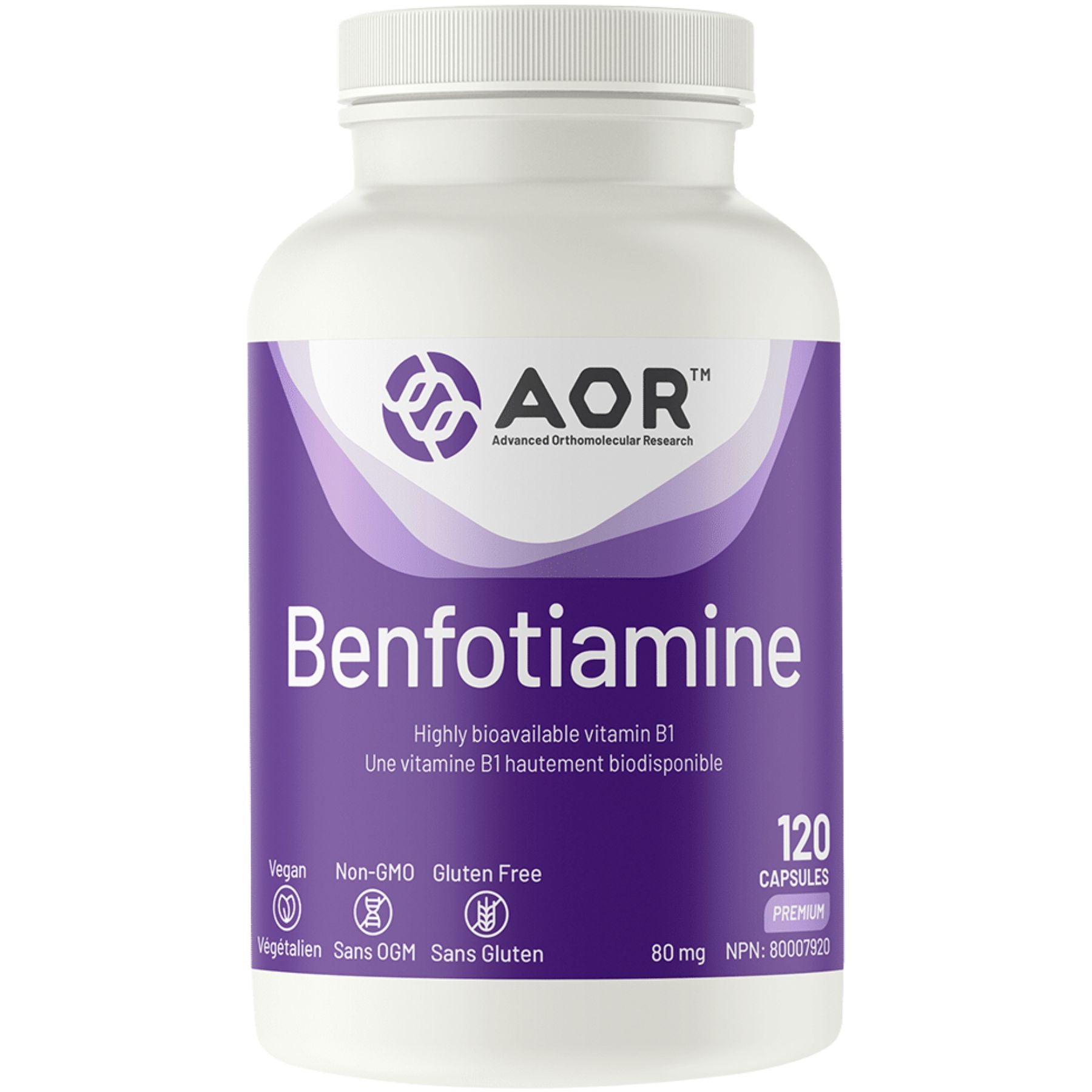 AOR Benfotiamine 120s