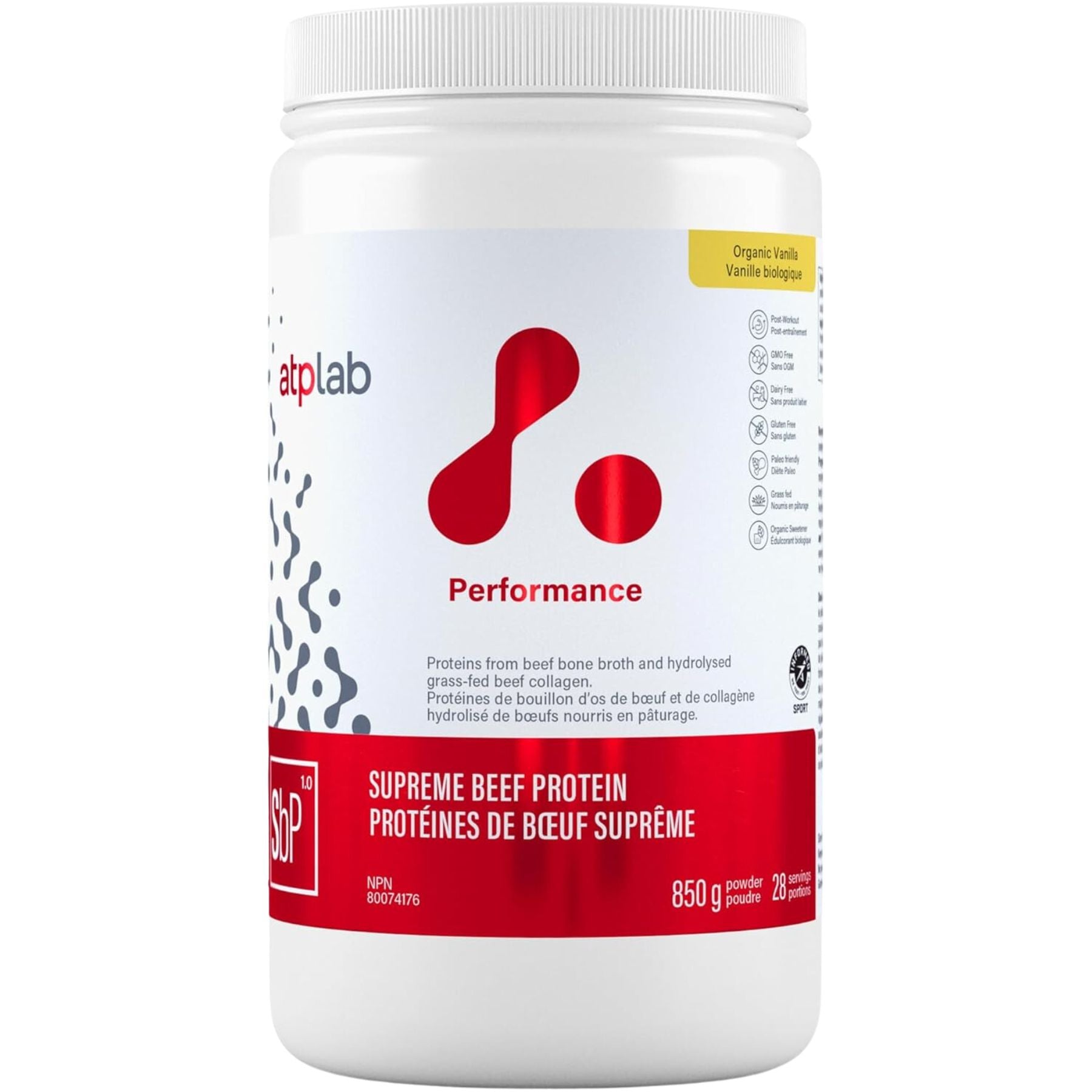 ATP Lab Supreme Beef Protein Powder Vanilla 850g