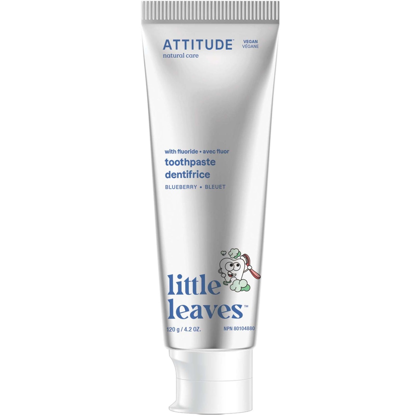 Attitude Kids Toothpaste with Fluoride – Blueberry 120g