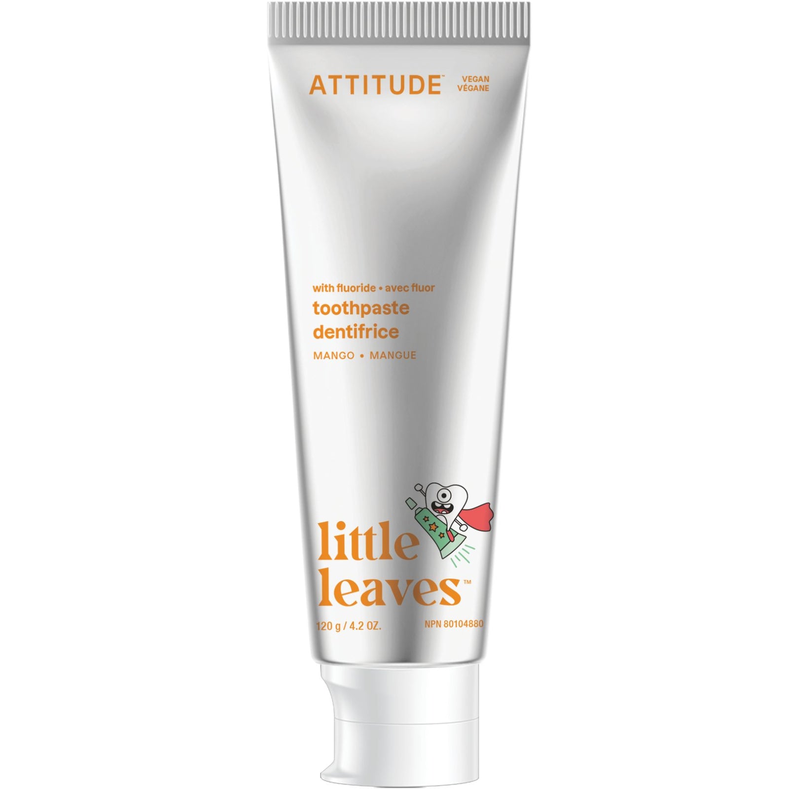 Attitude Kids Toothpaste with Fluoride – Mango 120g