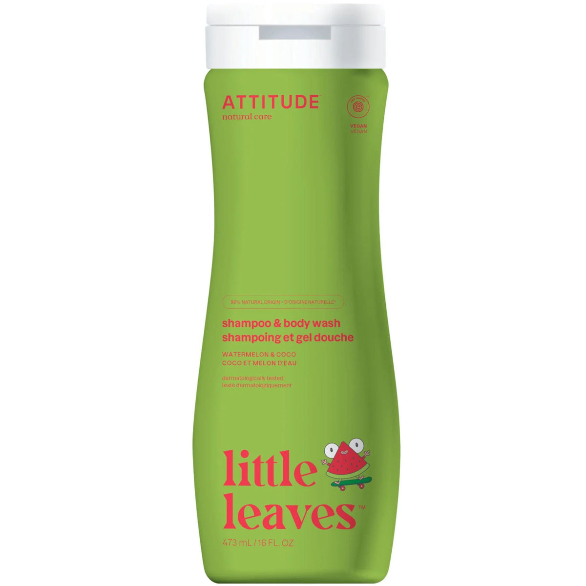 Attitude Little Leaves 2 in 1 Shampoo & Body Wash Coco Melon 473mL