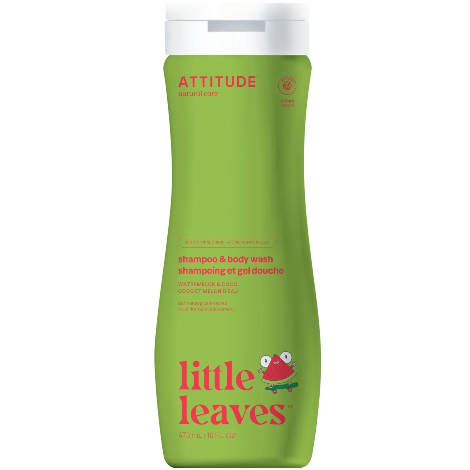 Attitude Little Leaves 2 in 1 Shampoo & Body Wash Coco Melon 473mL
