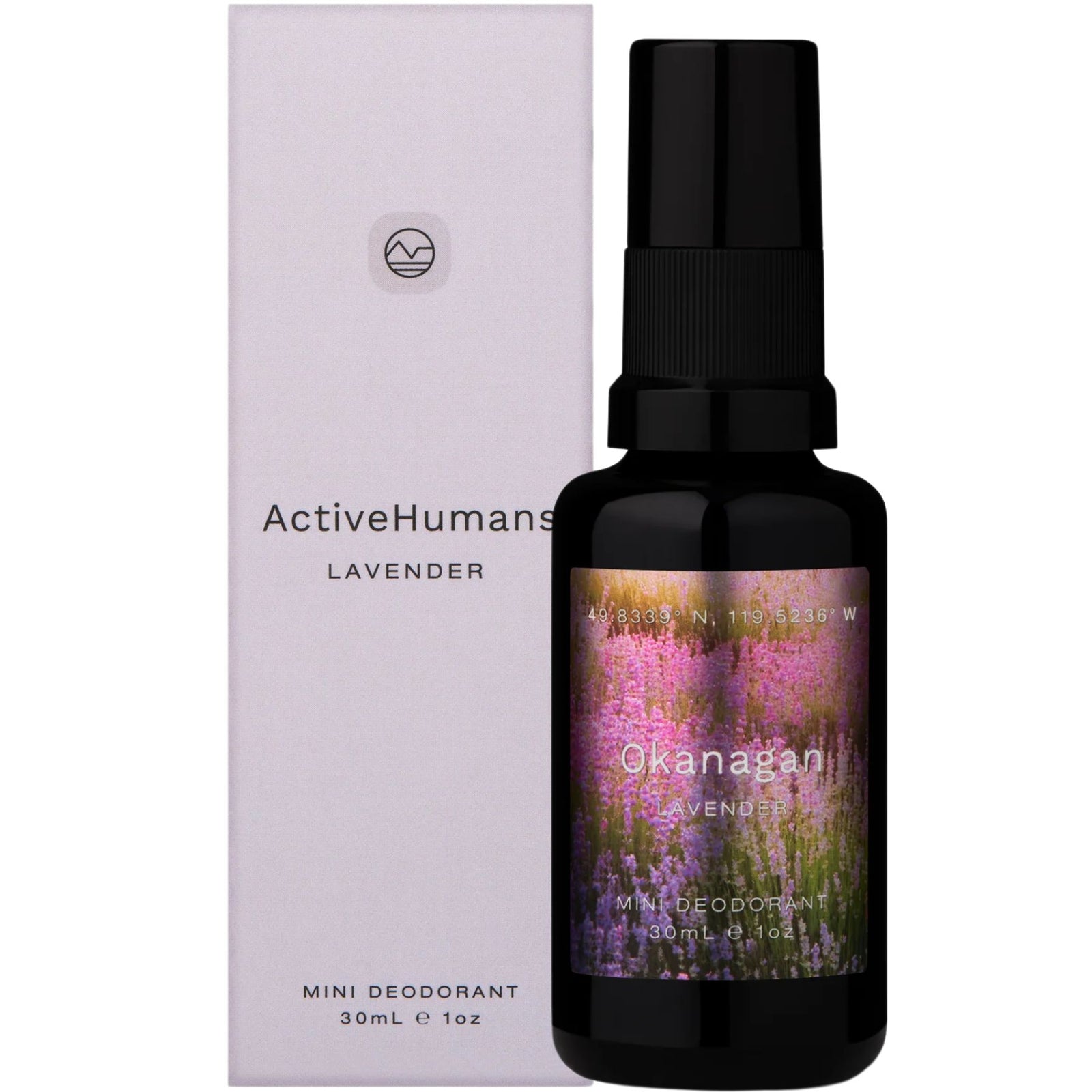 Active Humans Mini Deodorant Spray Lavender 30mL