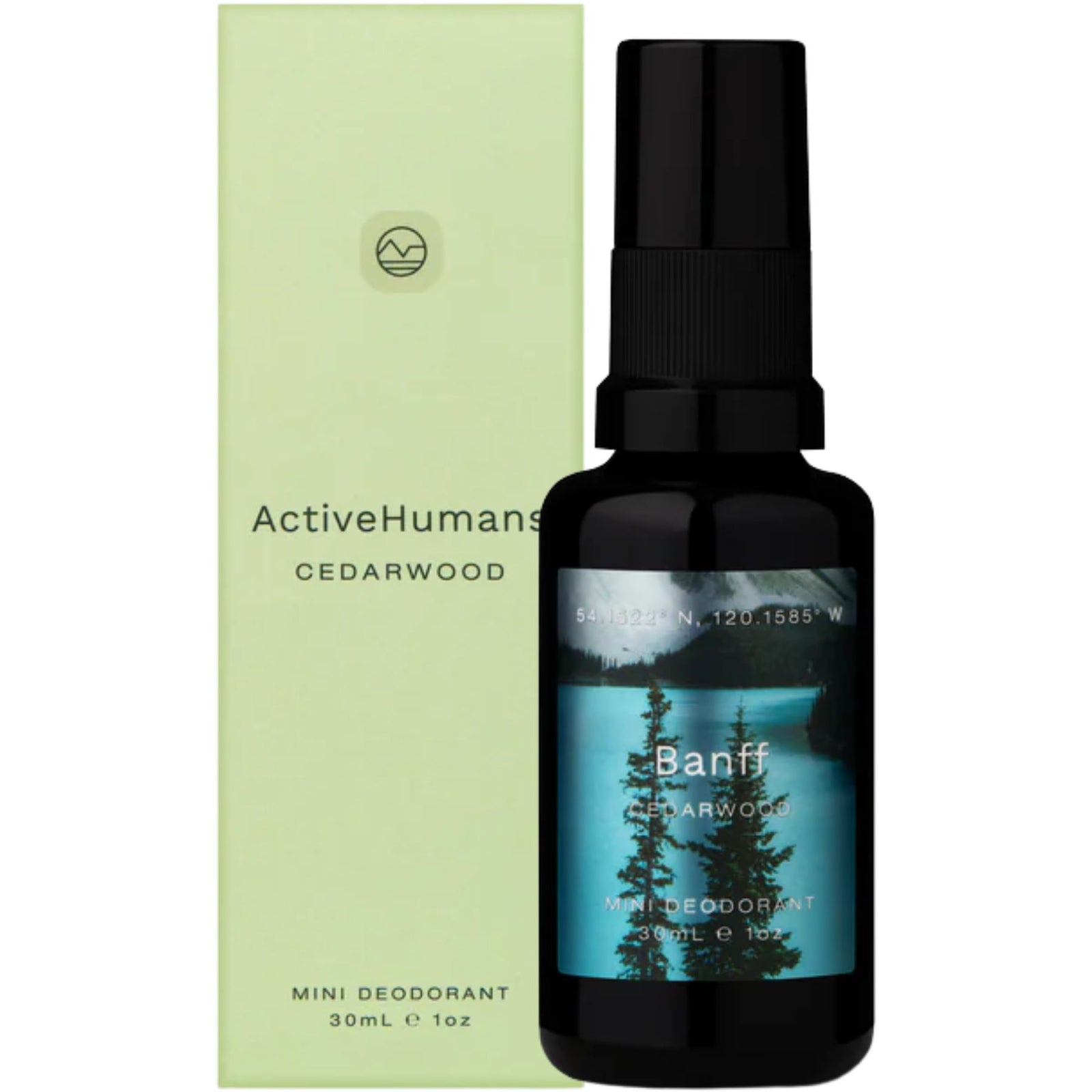 Active Humans Mini Deodorant Spray Cedarwood 30mL
