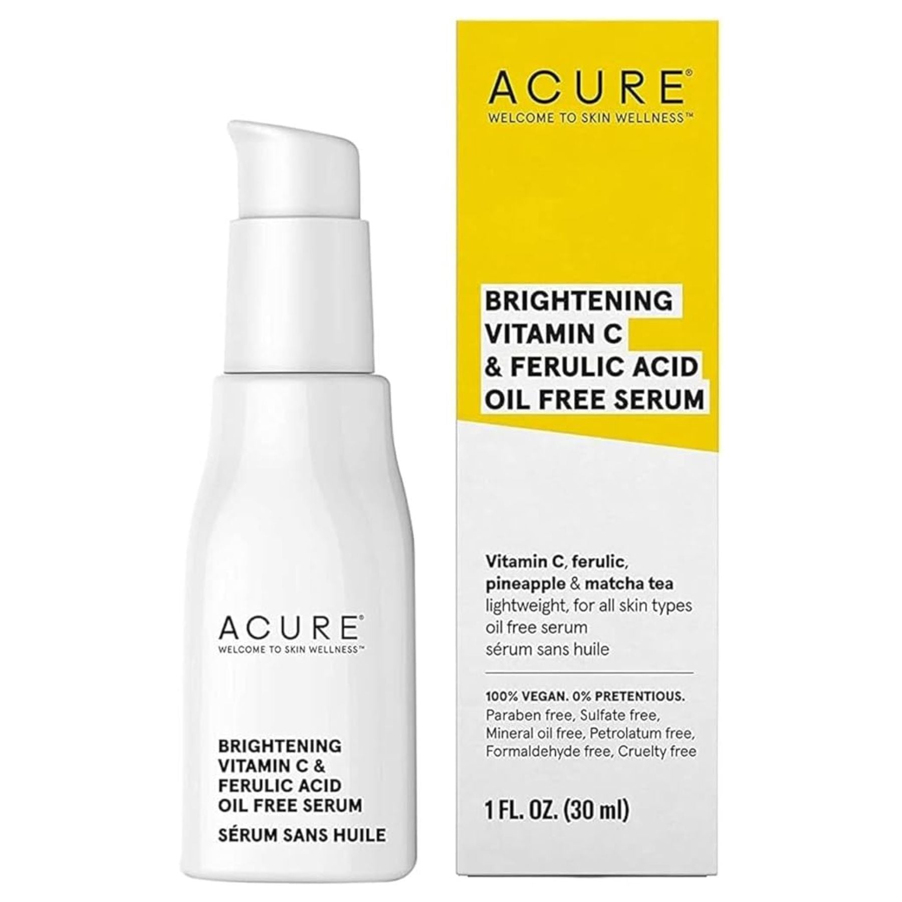 Acure Brightening Vitamin C & Ferulic Acid Serum 30ml