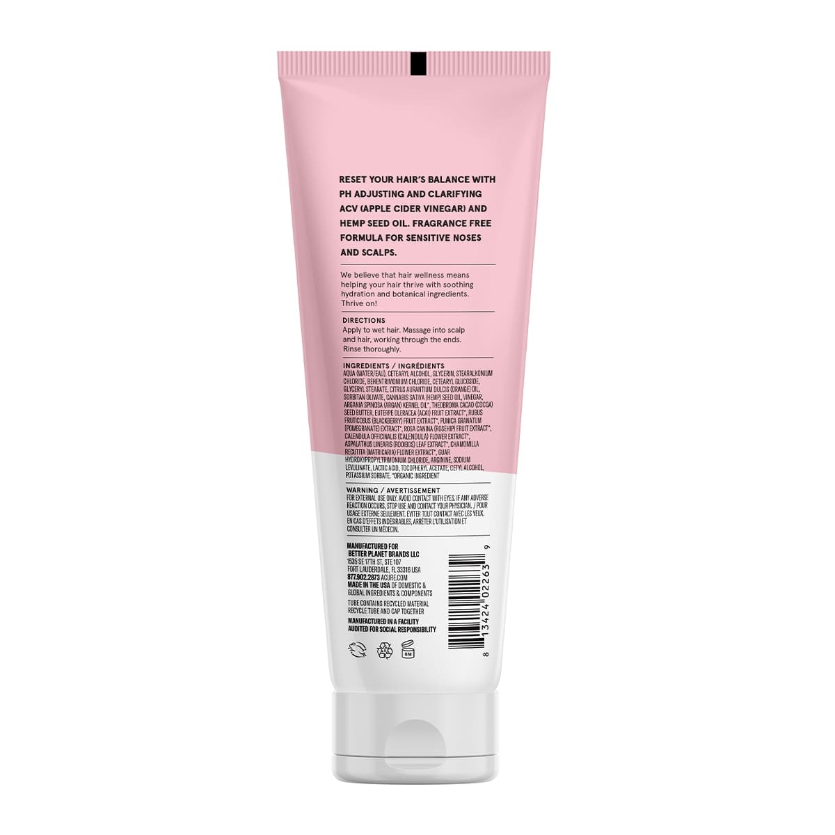 Acure Buildup Balancing Hemp & ACV Conditioner 236ml