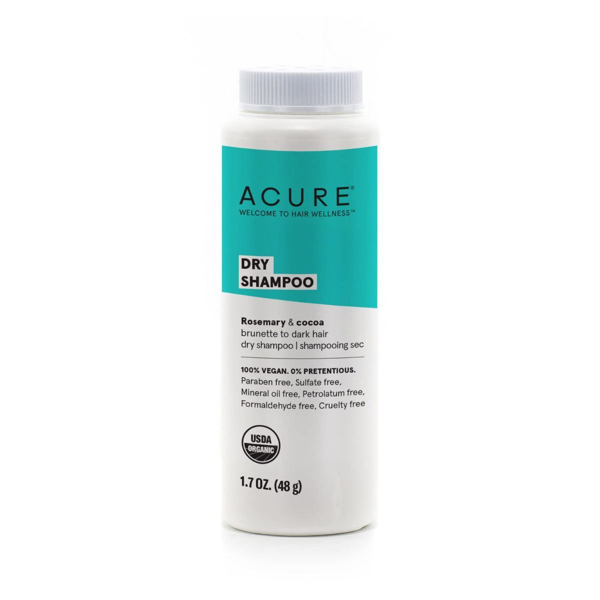 Acure Dry Shampoo - Brunette to Dark Hair 48g