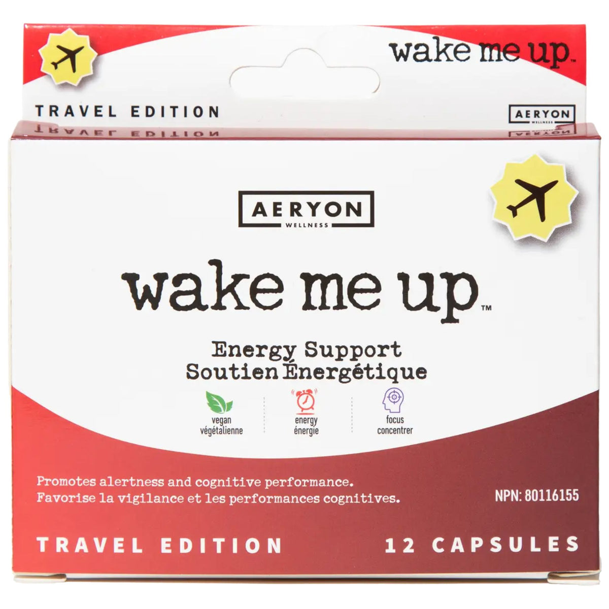 Aeryon Wellness Wake Me Up Travel Size 12s