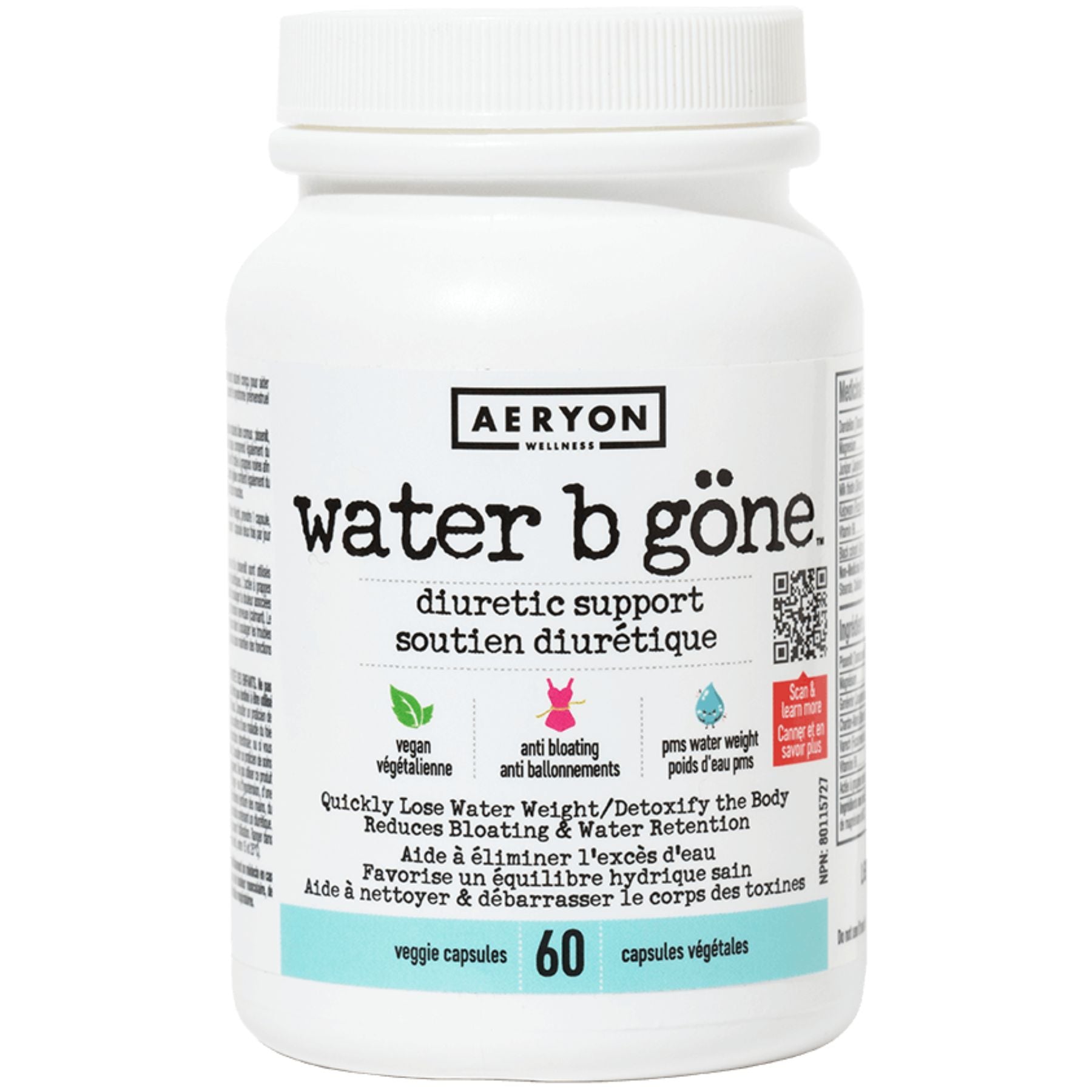 Aeryon Wellness Water B Gone 60s