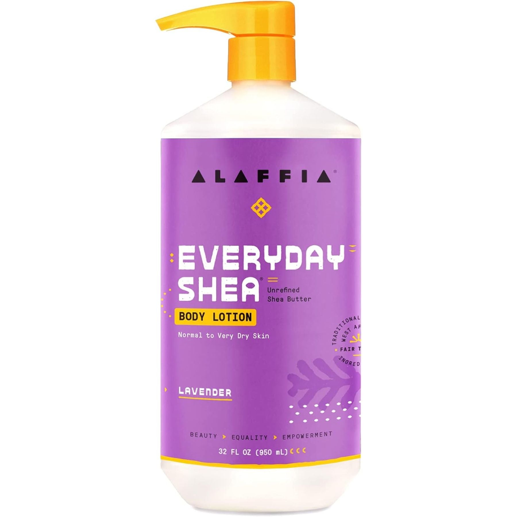 Alaffia EveryDay Shea Body Lotion - Lavender 950mL