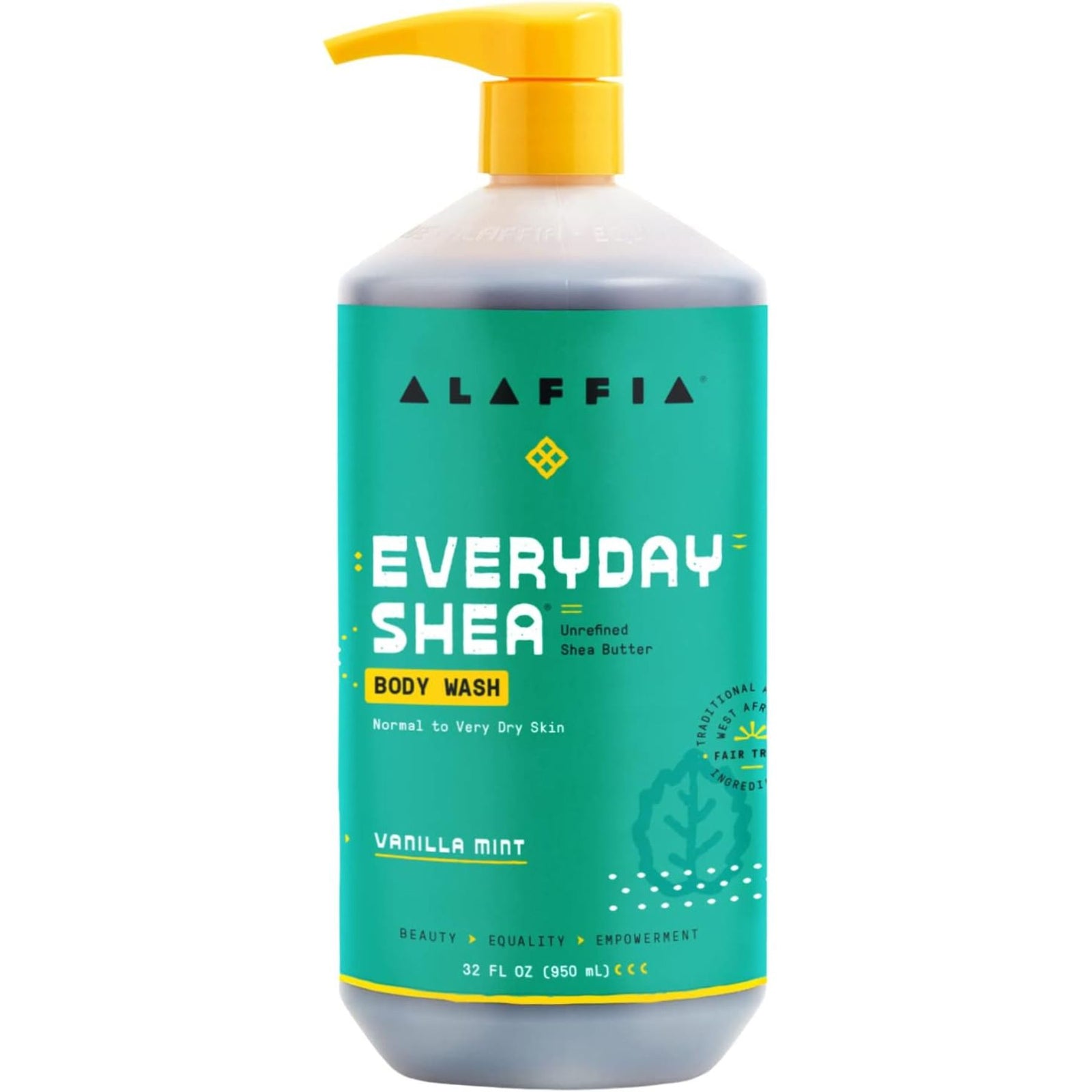 Alaffia EveryDay Shea Body Wash - Vanilla Mint 950mL