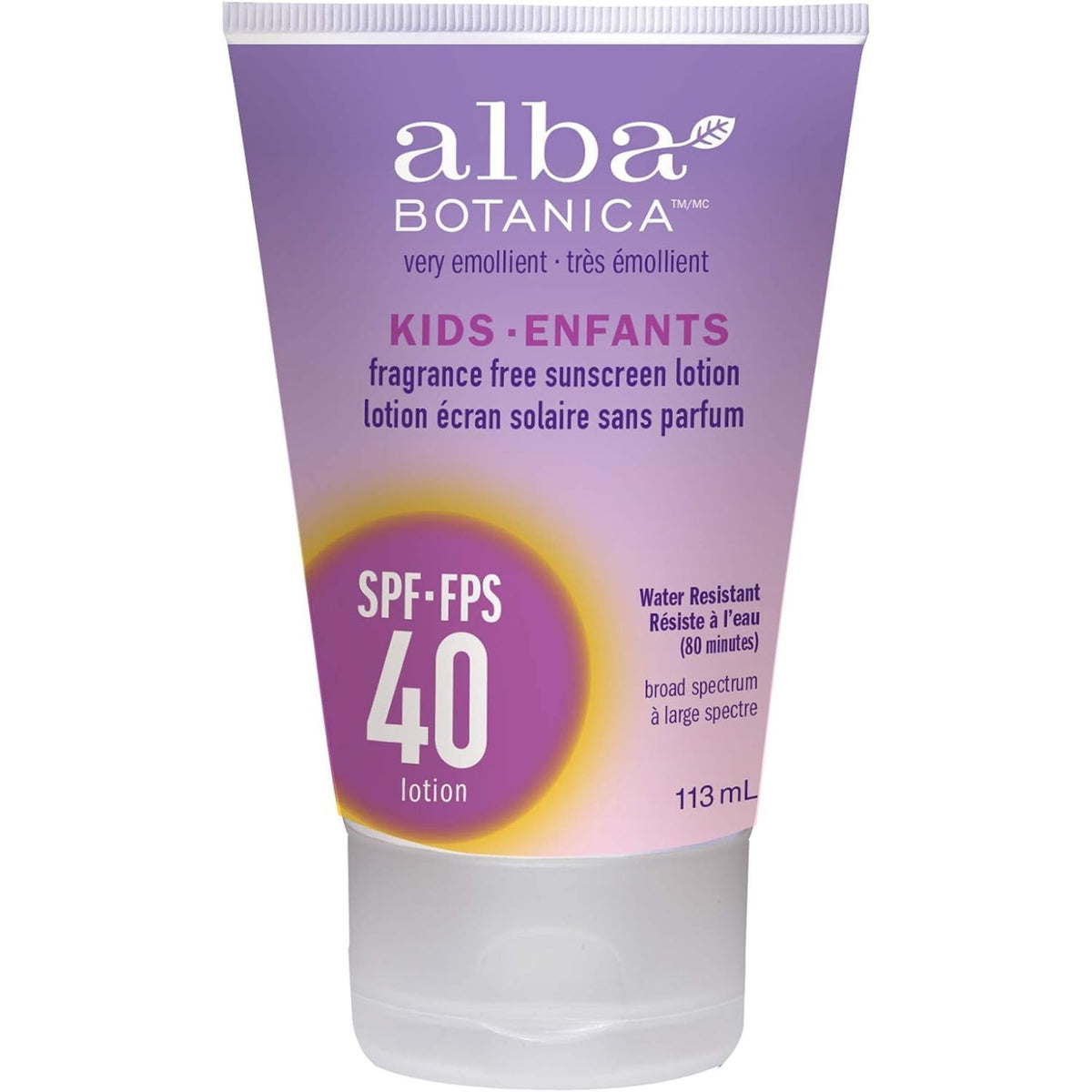 Alba Botanica Kids Sunscreen Lotion SPF 40 113mL