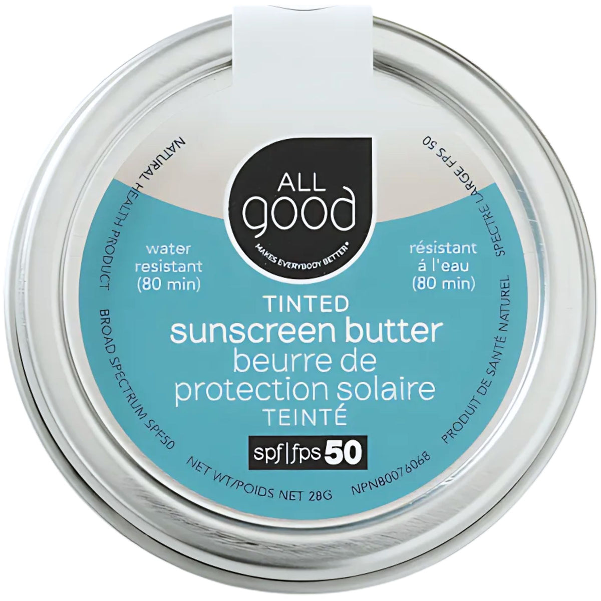 All Good SPF50 Tinted Mineral Sunscreen Butter 28g