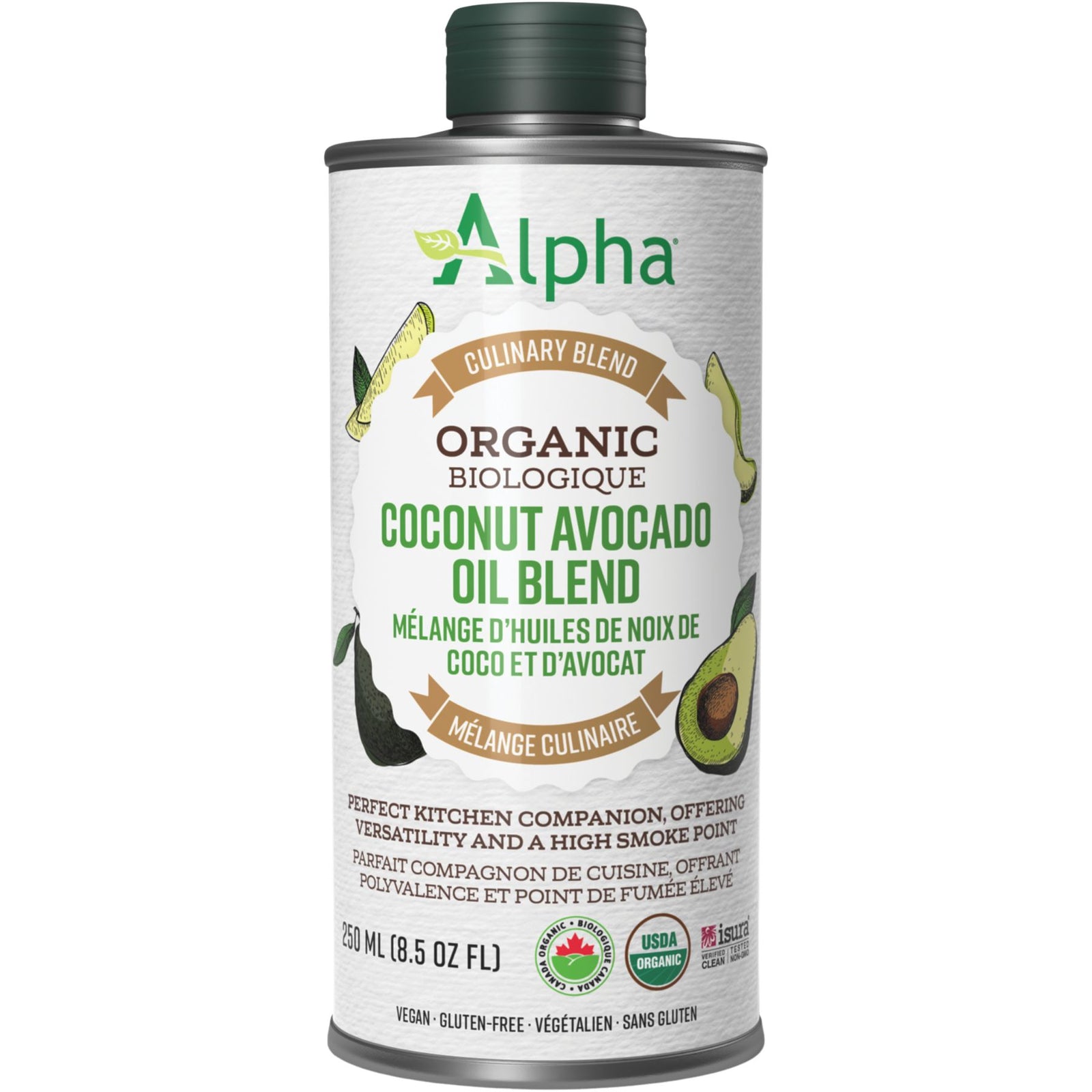 Alpha Organic Coconut Avocado Oil Blend 250mL