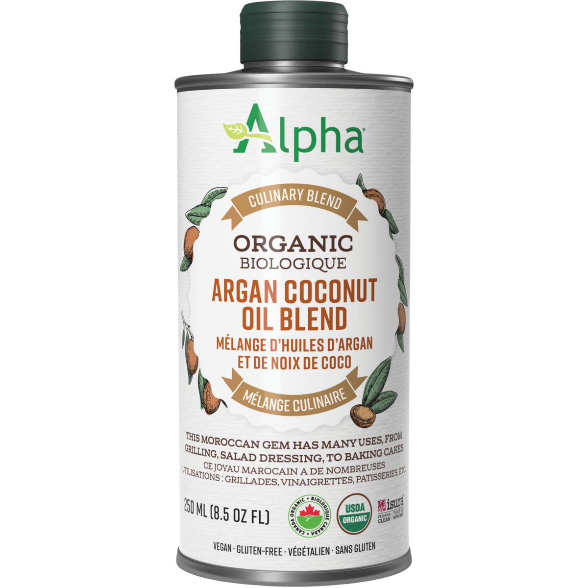 Alpha Organic Argan Coconut Oil Blend 250mL