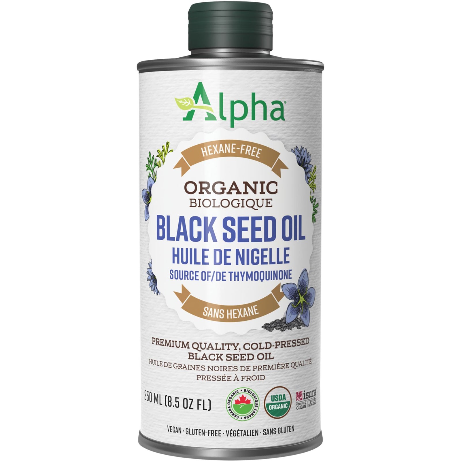 Alpha Organic Black Seed Oil 250mL