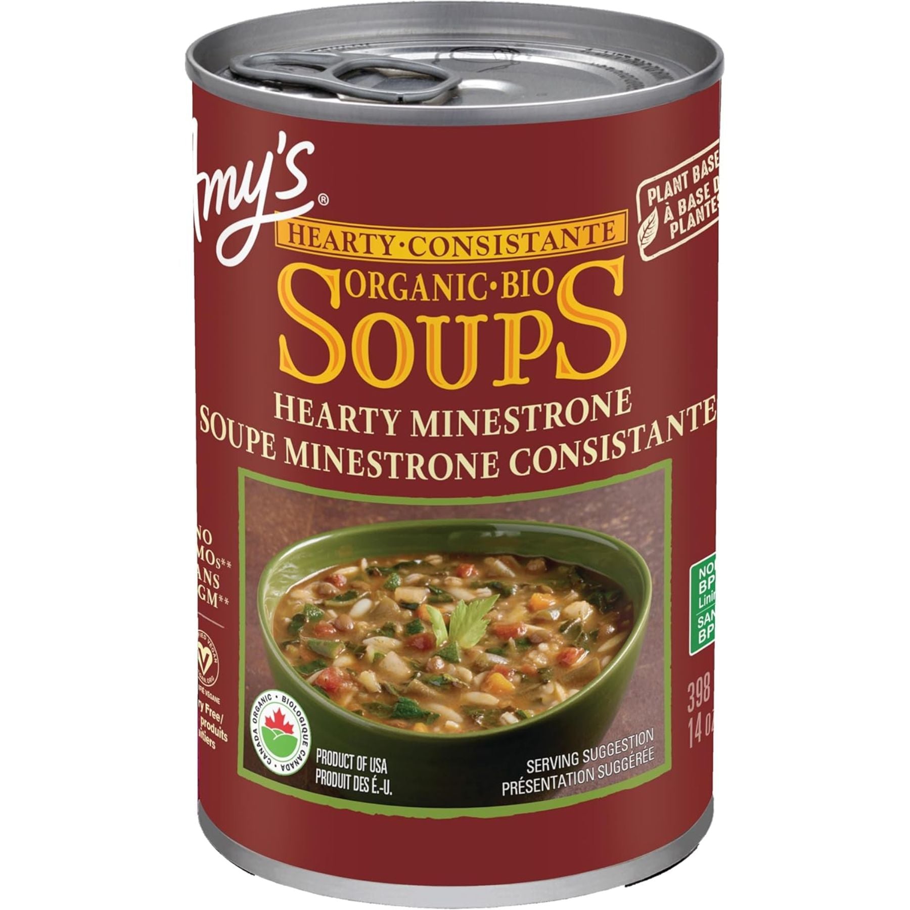 Amy's Organic Hearty Minestrone Soup 398ml