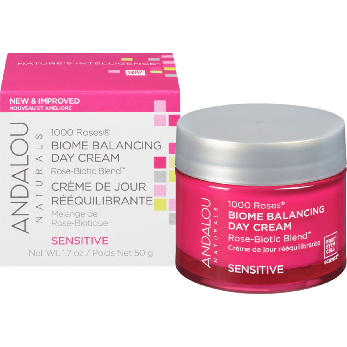 Andalou 1000 Roses Biome Balancing Day Cream 50g