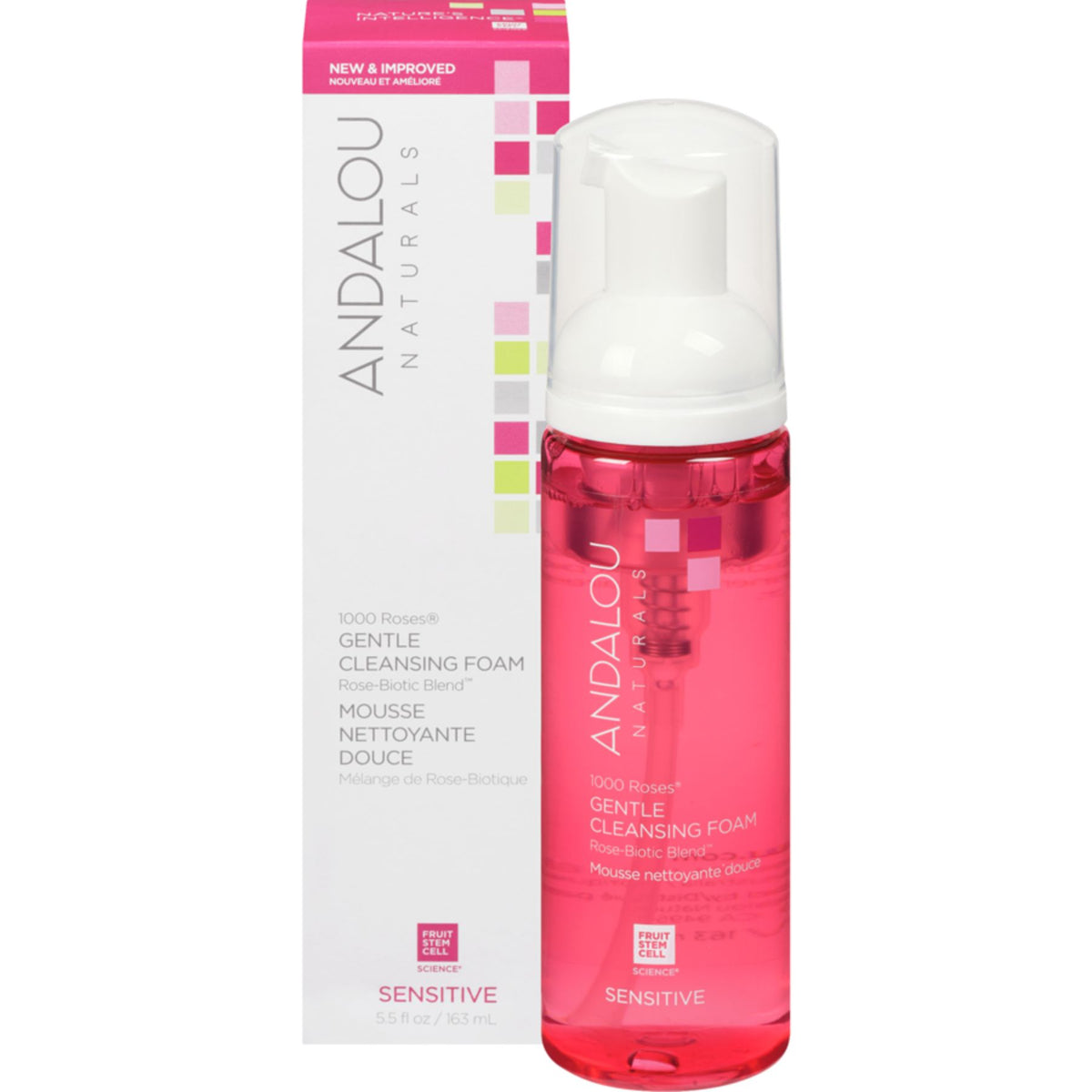 Andalou 1000 Roses Gentle Cleansing Foam 163mL