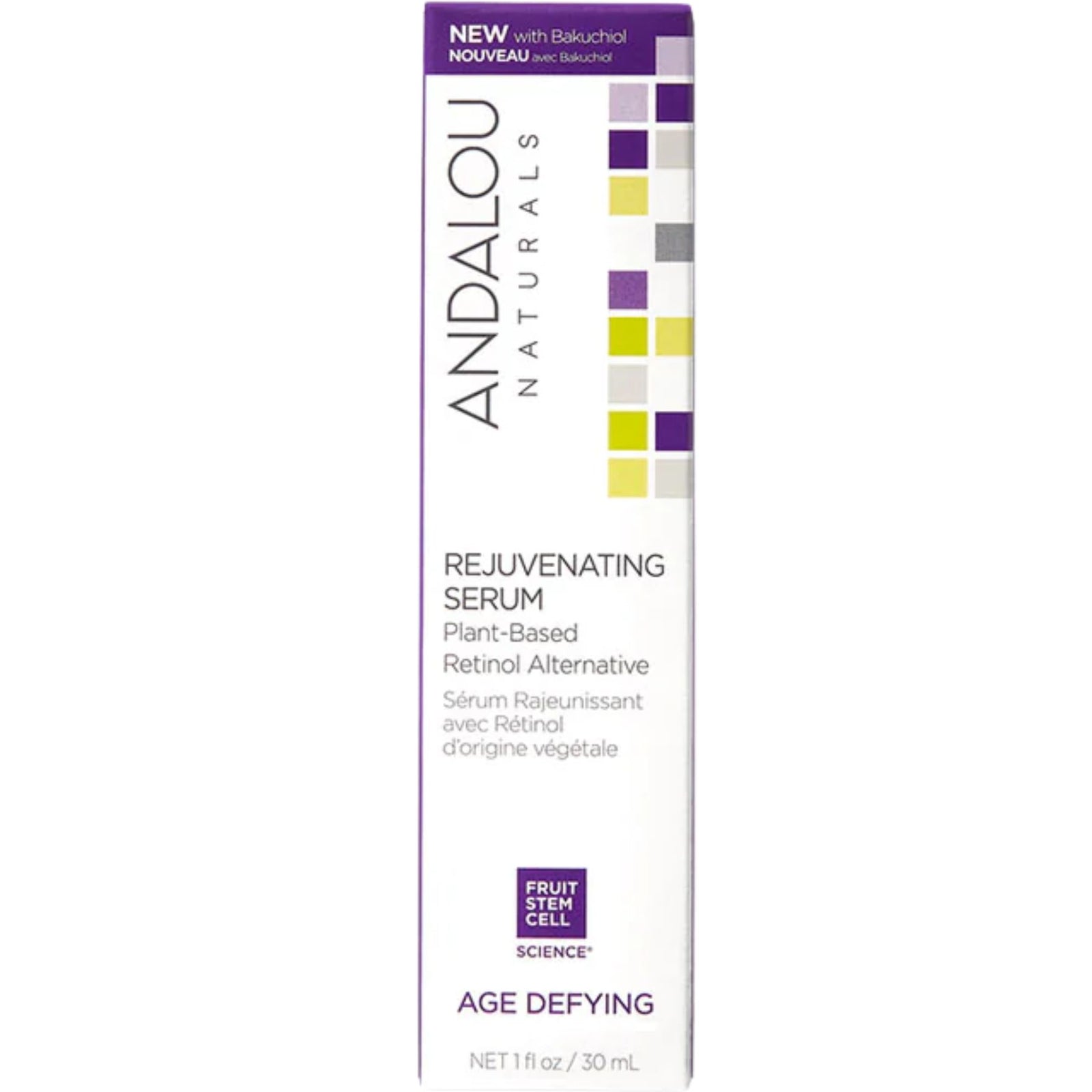 Andalou Age Defying Rejuvenating Retinol Alternative Serum 30mL