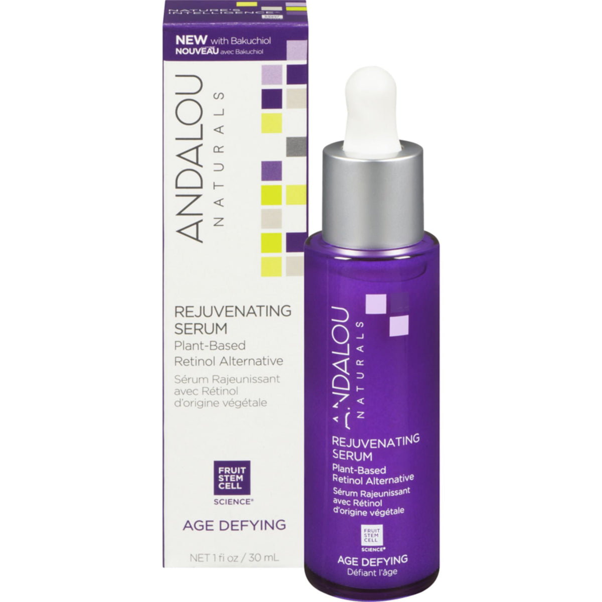 Andalou Age Defying Rejuvenating Retinol Alternative Serum 30mL