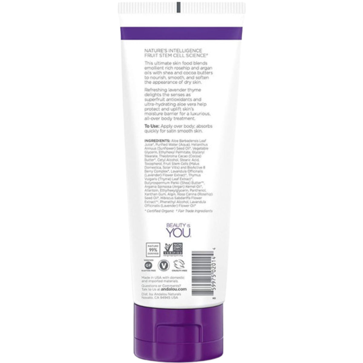 Andalou Lavender Thyme Refreshing Body Lotion 236mL