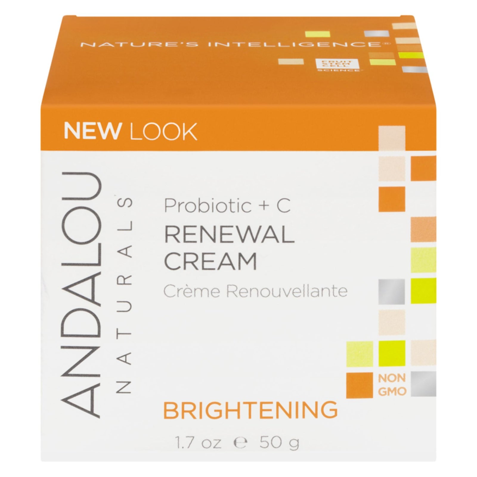 Andalou Brightening Probiotic + Vitamin C Renewal Cream 50g