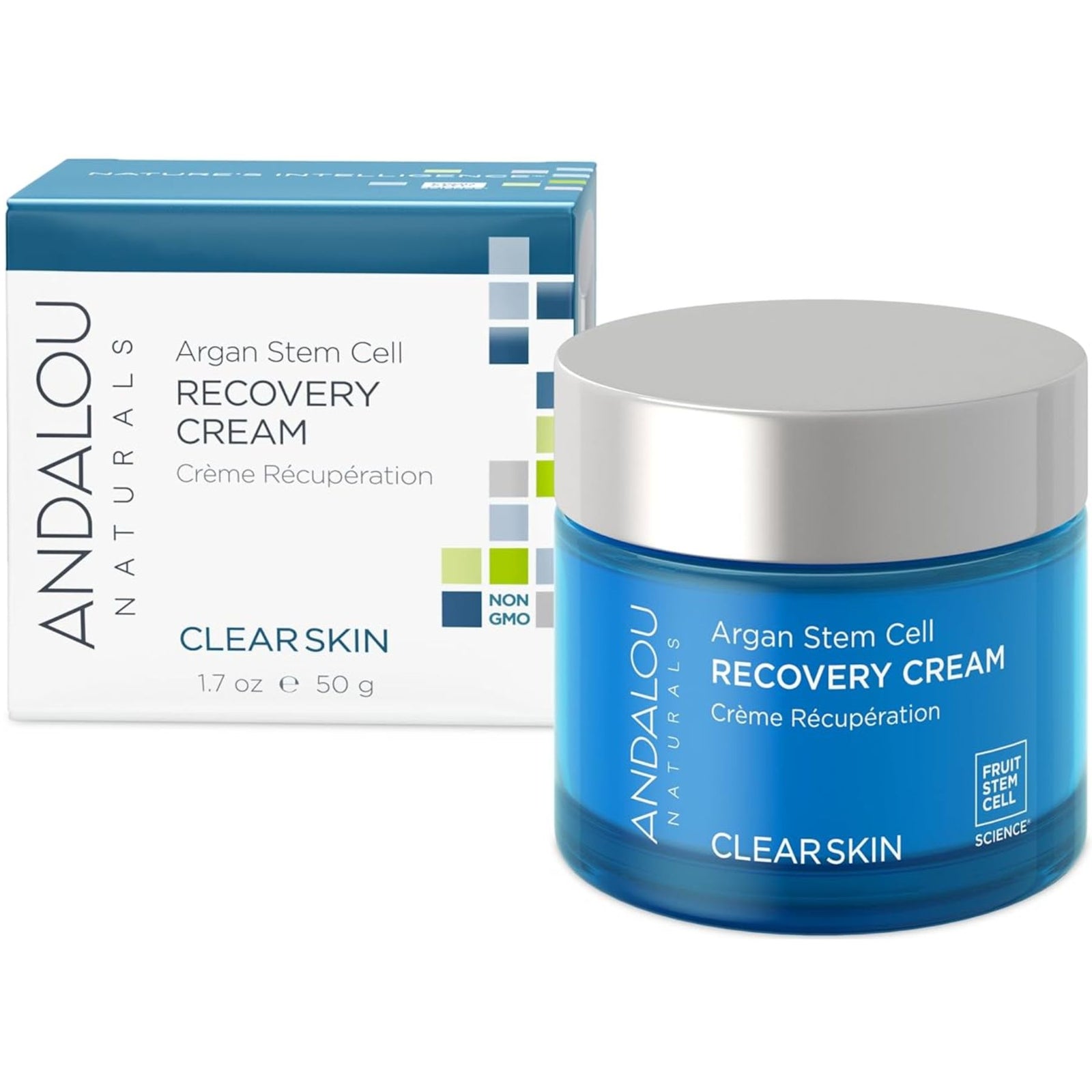 Andalou Clear Skin Argan Stem Cell Recovery Cream 50g
