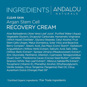 Andalou Clear Skin Argan Stem Cell Recovery Cream 50g