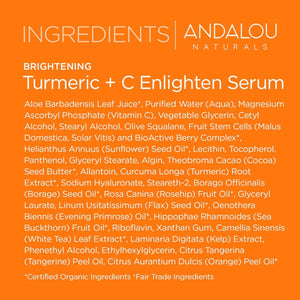 Andalou Turmeric + Vitamin C Enlighten Serum 32mL