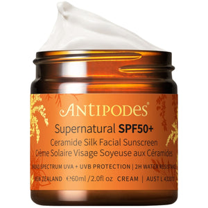 Antipodes Supernatural SPF50+ Ceramide Silk Facial Sunscreen 60mL