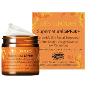 Antipodes Supernatural SPF50+ Ceramide Silk Facial Sunscreen 60mL