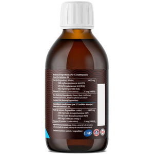 AquaOmega 5X Ultimate Strength EPA Omega-3 Lemon 225mL