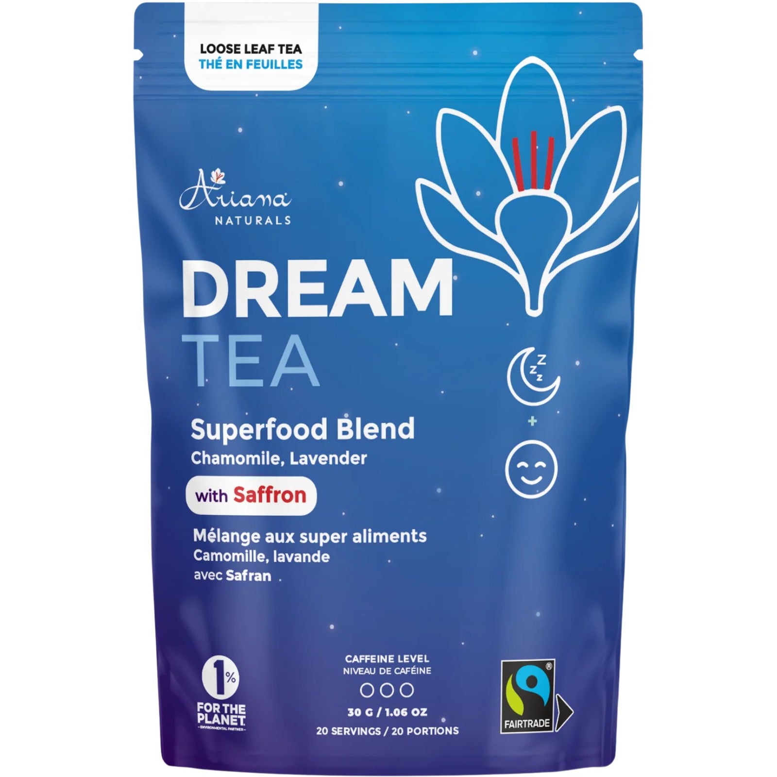Ariana Naturals Superfood Saffron DREAM Tea Blend 30g