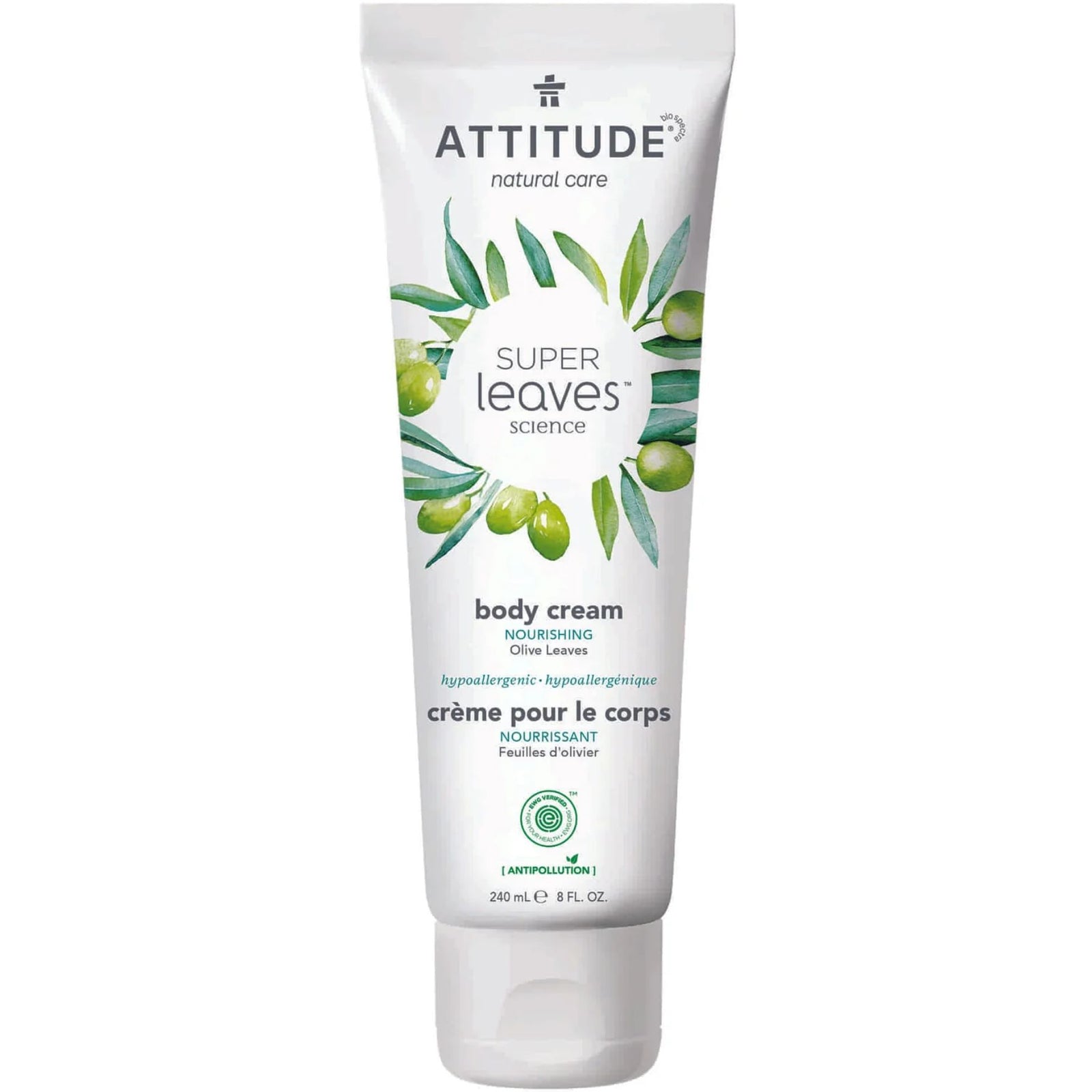 Attitude Body Cream Olive Leaves 240ml