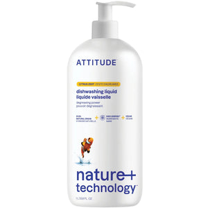 Attitude Nature+ Dishwashing Liquid Citrus Zest 1L